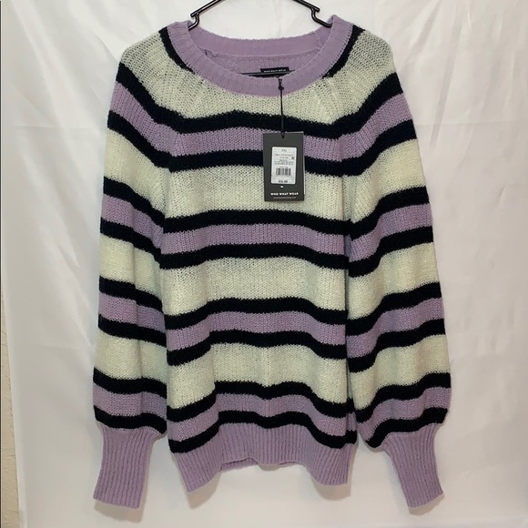 Striped Long Sleeve Cozy Crew Neck Sweater - Picture 4 of 6